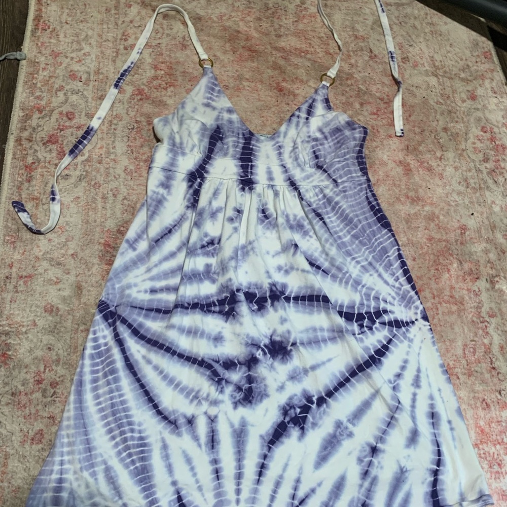 Victoria's Secret Purple Chemise with Tie-Dye Design